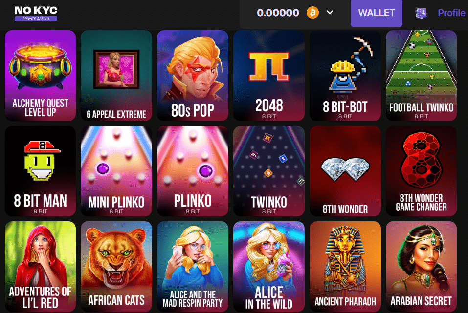 NoKYC Casino - Bitcoin casinos